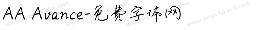 AA Avance字体转换